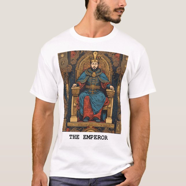 CAMISETA EL EMPEROR - TARJETA DE TAROT (Anverso)