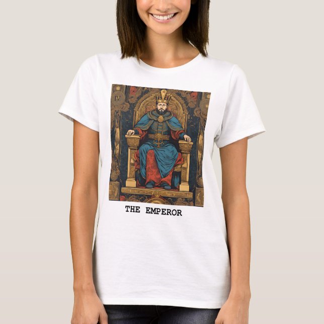 CAMISETA EL EMPEROR - TARJETA DE TAROT (Anverso)