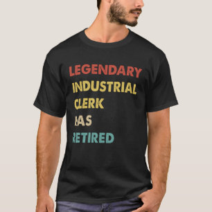 Camiseta El Empleado Industrial Retro Legendario Se Ha Reti