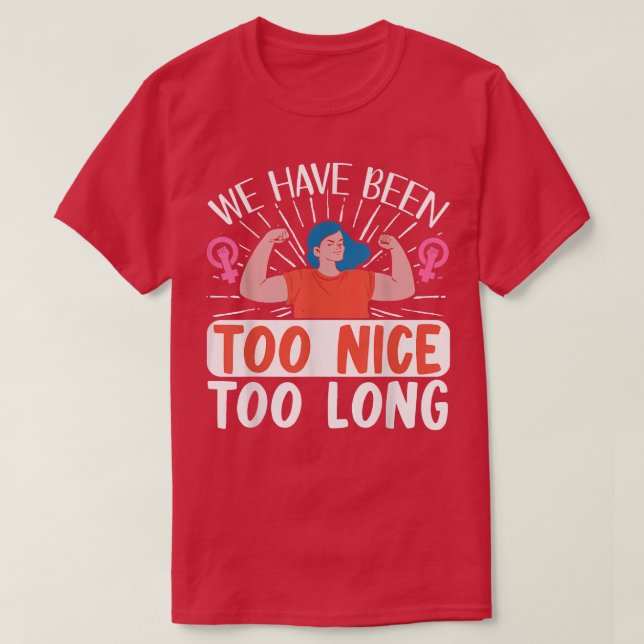 Camiseta El empoderamiento femenino de los derechos de las  (Diseño del anverso)