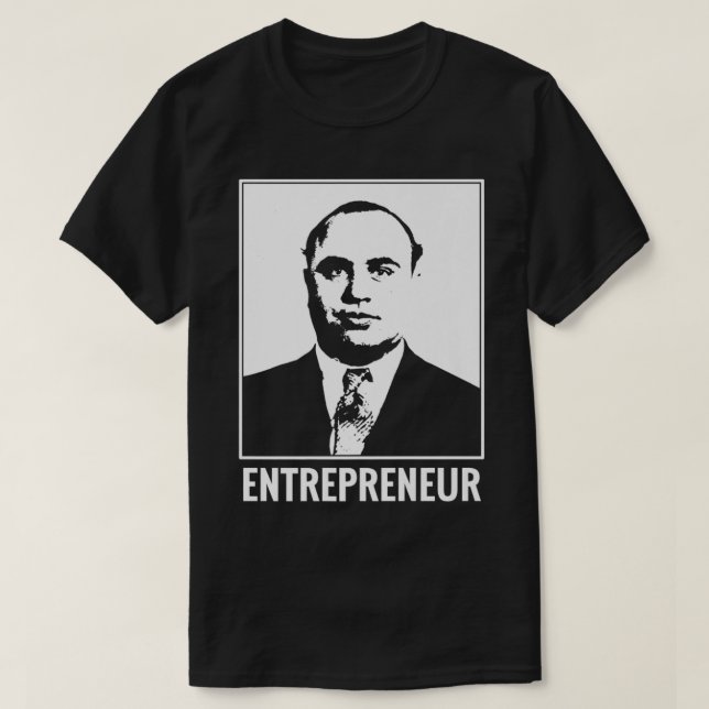 Camiseta El empresario Capone Tío Al Gangster Empresario (Diseño del anverso)