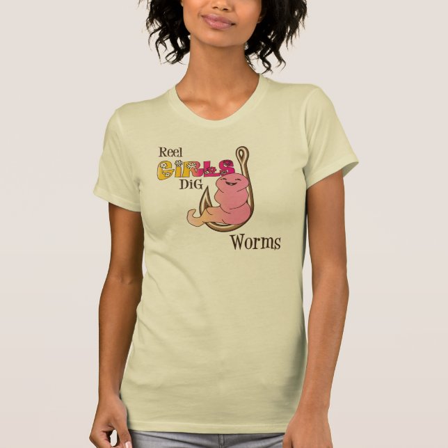 Camiseta El empuje de los chicas del carrete Worms la (Anverso)