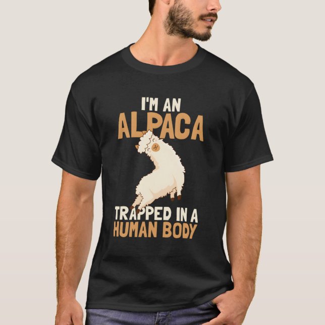 Camiseta El Enamorado De La Alpaca Diseño Alpaca En Cuerpo  (Anverso)