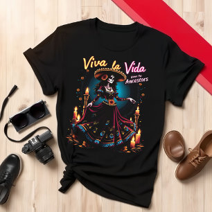 Camiseta El encantador día de los muertos Viva la Vida
