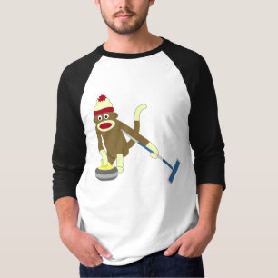 Camiseta El encresparse olímpico del mono del calcetín