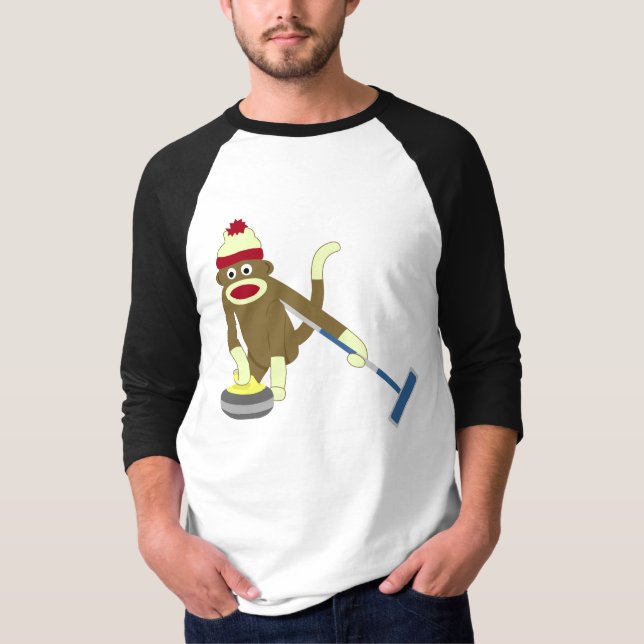 Camiseta El encresparse olímpico del mono del calcetín (Anverso)