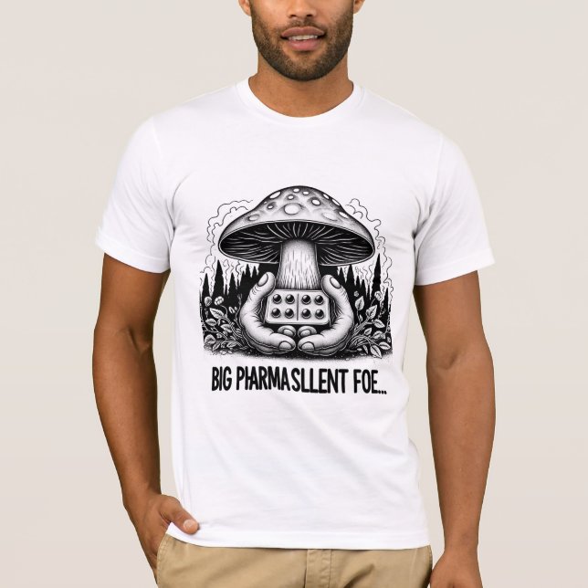 Camiseta El enemigo silencioso del Gran Farma de 🟣 hongos (Anverso)