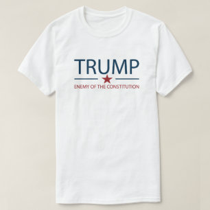 Camiseta El Enemigo Trump De La Constitución   Anti Trump L