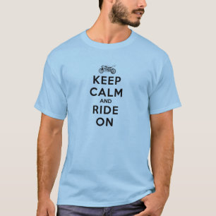 Camiseta El engranaje de la motocicleta guarda calma y