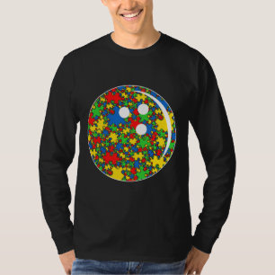 Camiseta El enigma divertida que lanza el autismo y el depo