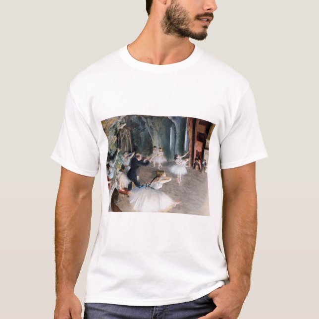 Camiseta El ensayo en escena, Edgar Degas (Anverso)