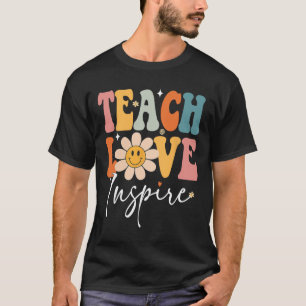 Camiseta El Enseñador Enseña Amor Inspira A Retro Byck A La