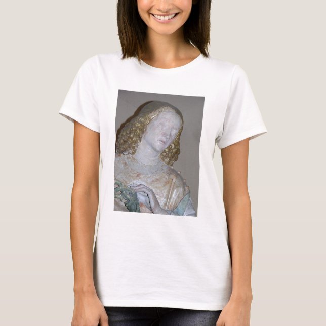 Camiseta El Entombment, detalle de un santo que sostiene el (Anverso)