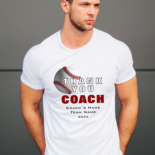 Camiseta El entrenador de béisbol Keepsake Gracias (Subido por el creador)