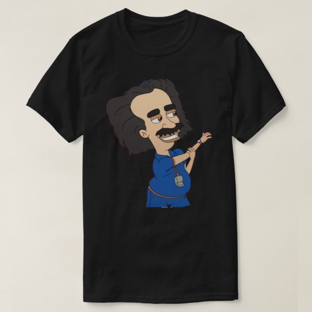 Camiseta El entrenador de Big Mouth Steve Pegatina (Diseño del anverso)