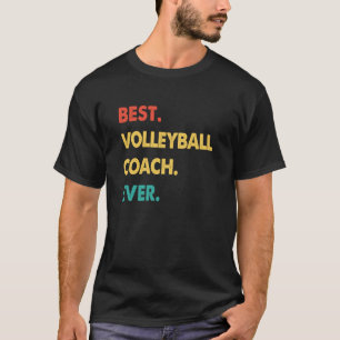Camiseta El entrenador de voleibol retro mejor entrenador d