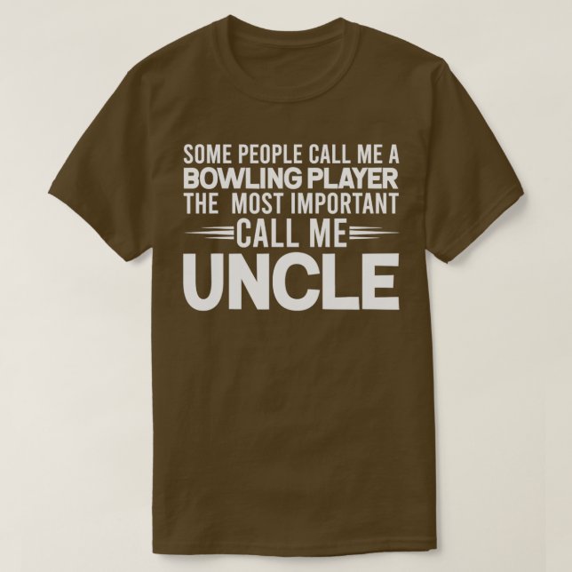 Camiseta El entrenador del jugador Uncle Bowling Player Unc (Diseño del anverso)