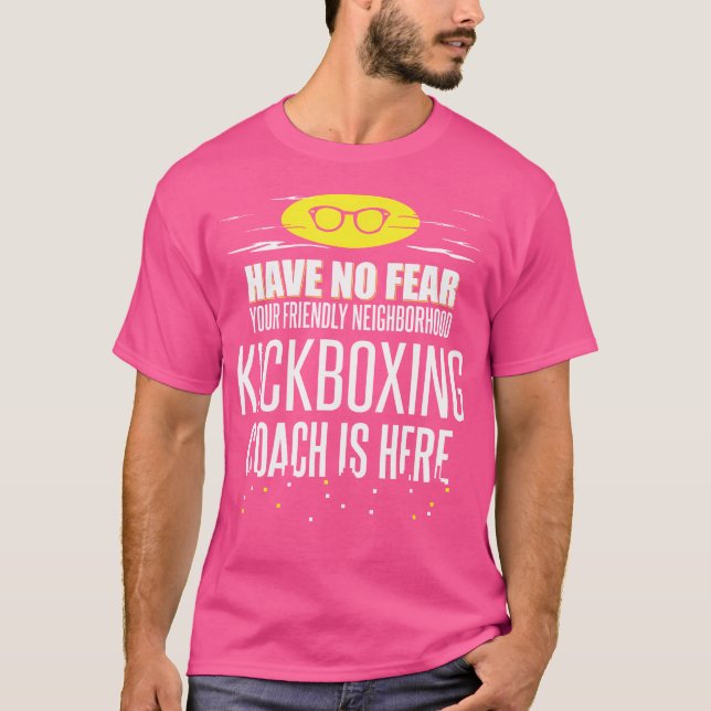 Camiseta El entrenador divertido de Kickboxing no tiene mie (Anverso)