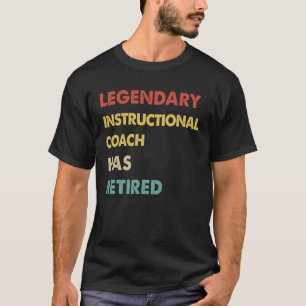 Camiseta El entrenador retro legendario de instrucción se h