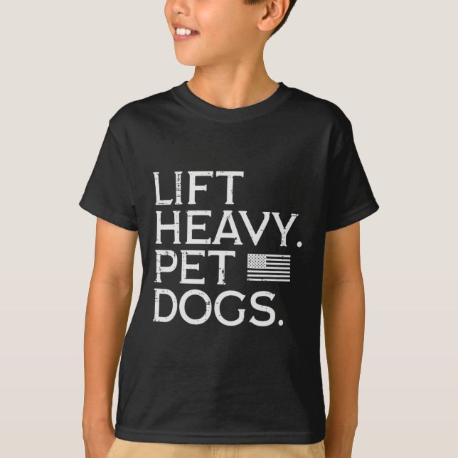 Camiseta El entrenamiento Levanta Mascotas pesados Perros L (Anverso)