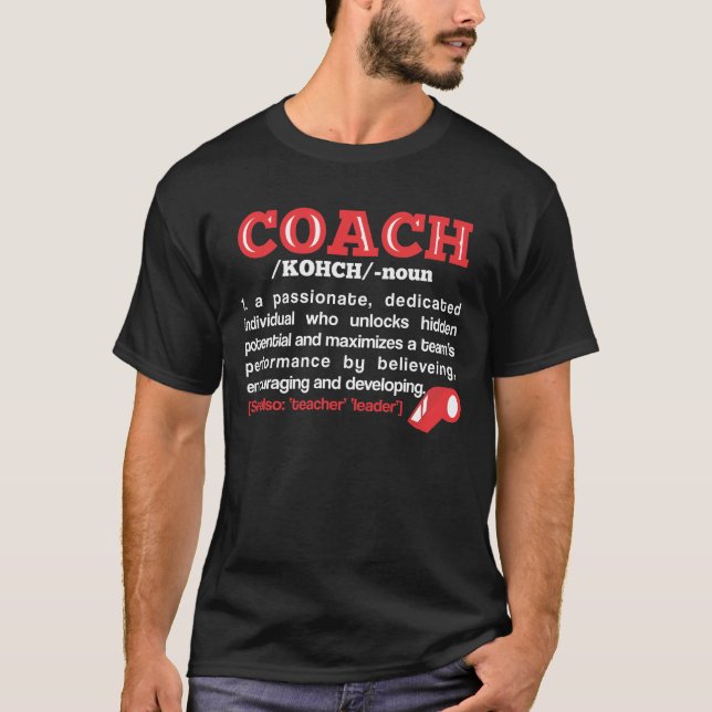 Camiseta El entrenar divertido del equipo de la definición (Anverso)