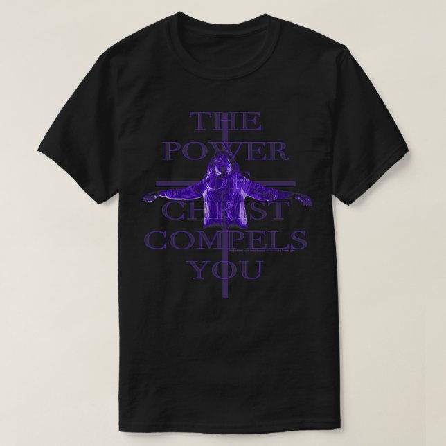 Camiseta El Eorcista El Poder De Cristo Te Obliga A Pullov (Diseño del anverso)