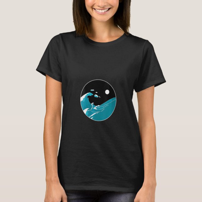 Camiseta El Equilibrio De Vida En El Mar Del Agua De Las Mu (Anverso)