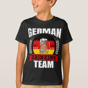 Camiseta El equipo alemán de bebidas Bandera Alemania Funny
