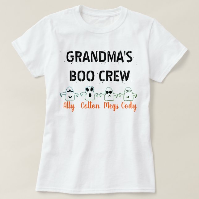 Camiseta El equipo de abucheos de la abuela (Diseño del anverso)