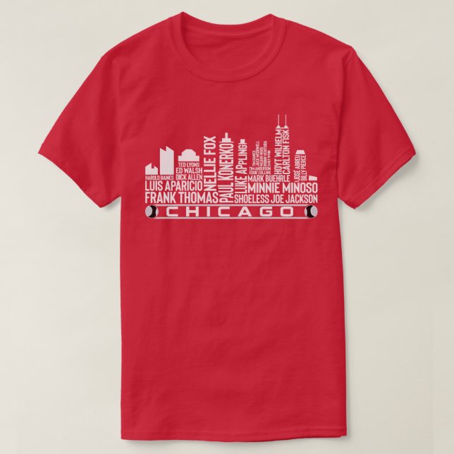 Camiseta El equipo de béisbol de Chicago All Time Legends C (Diseño del anverso)