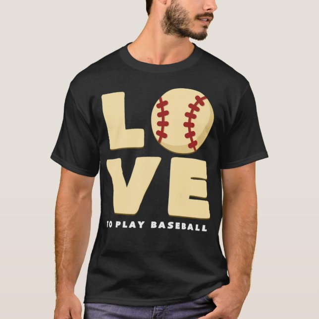 Camiseta El equipo de béisbol es divertido (Anverso)
