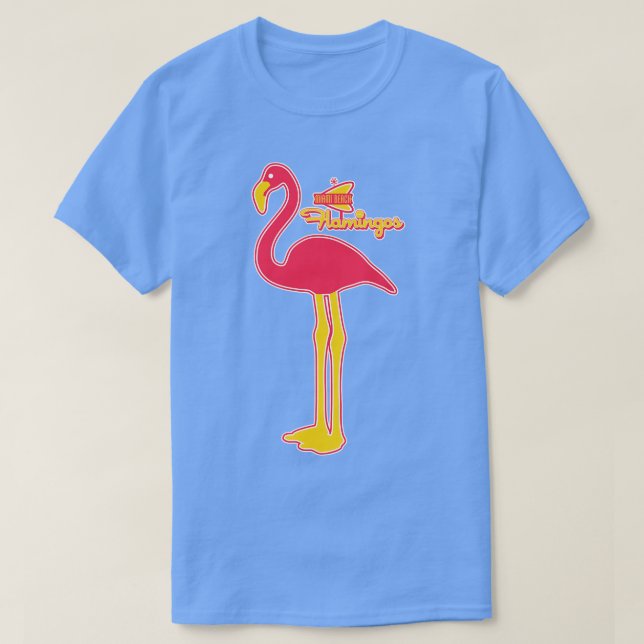 Camiseta El equipo de béisbol Flamingos de Miami Beach (Diseño del anverso)