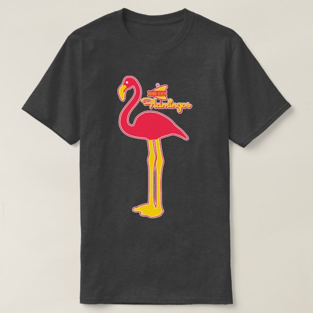 Camiseta El equipo de béisbol Flamingos de Miami Beach (Diseño del anverso)