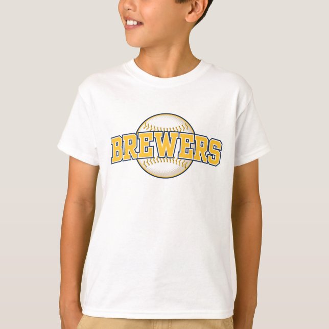 Camiseta El equipo de béisbol Milwaukee Brewer (Anverso)