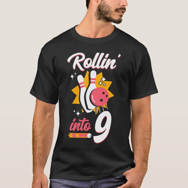 Camiseta El equipo de boliche Rollin' en el 99º cumpleaños (Anverso)