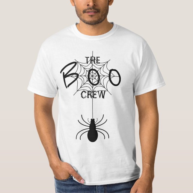 Camiseta El equipo de boo - araña negra y telaraña (Anverso)