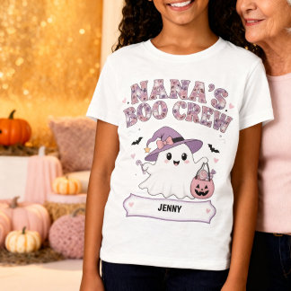 Camiseta El Equipo de Boo de Nana Nombre del Nieto Hallowee