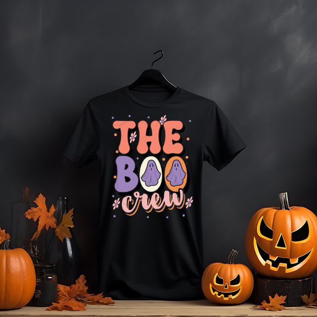 Camiseta El equipo de Boo retro Halloween (Subido por el creador)
