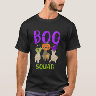 Camiseta El equipo de Boo Squad Halloween Funny llama asuy 