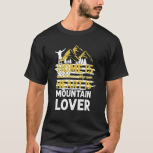 Camiseta El Equipo De Camping En Casa Es Donde Mi Corazón