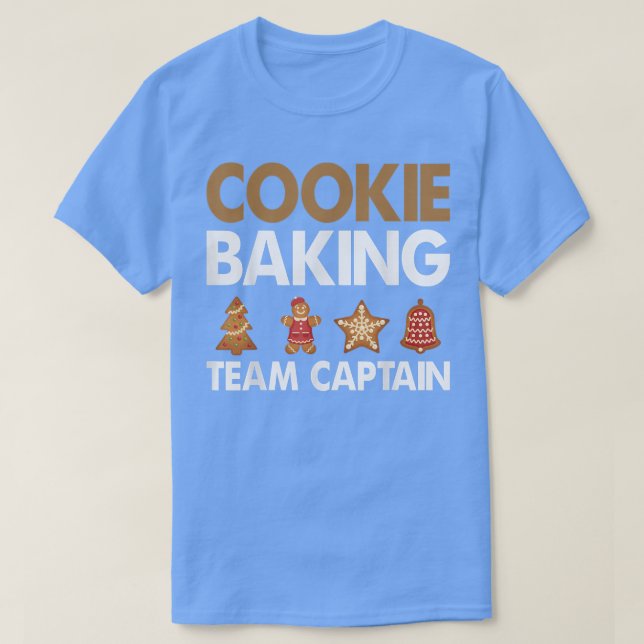 Camiseta El equipo de Cookie Baking Captain Baking Navidad  (Diseño del anverso)