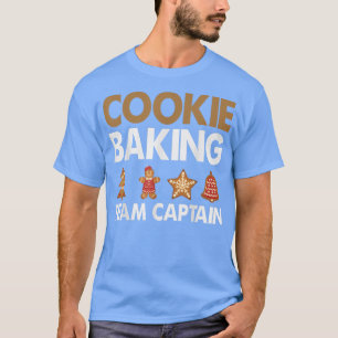 Camiseta El equipo de Cookie Baking Captain Baking Navidad