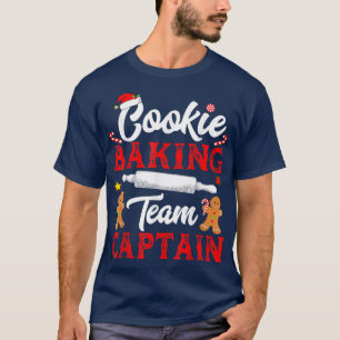 Camiseta El equipo de Cookie Baking Captain Funny Navidades