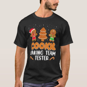 Camiseta El equipo de Cookie Baking Tester Gingerbread Navi