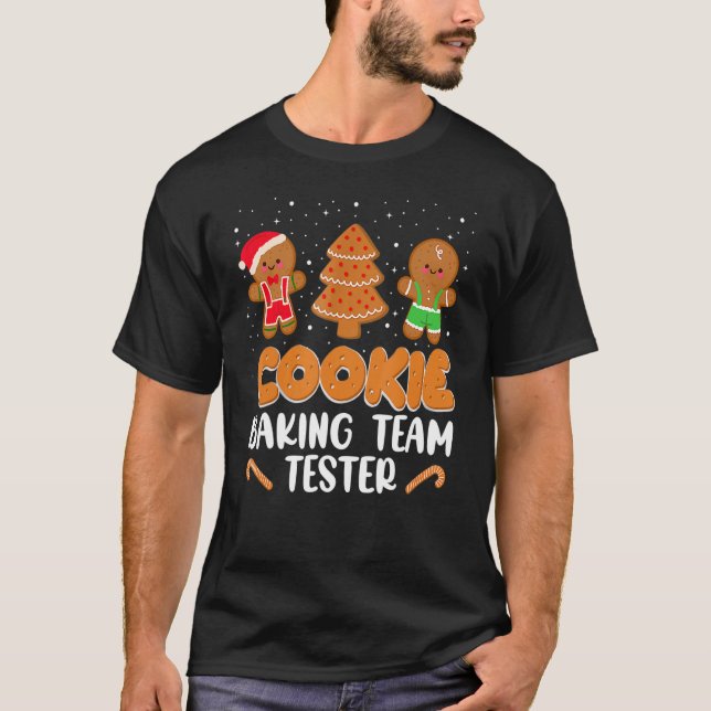 Camiseta El equipo de Cookie Baking Tester Gingerbread Navi (Anverso)