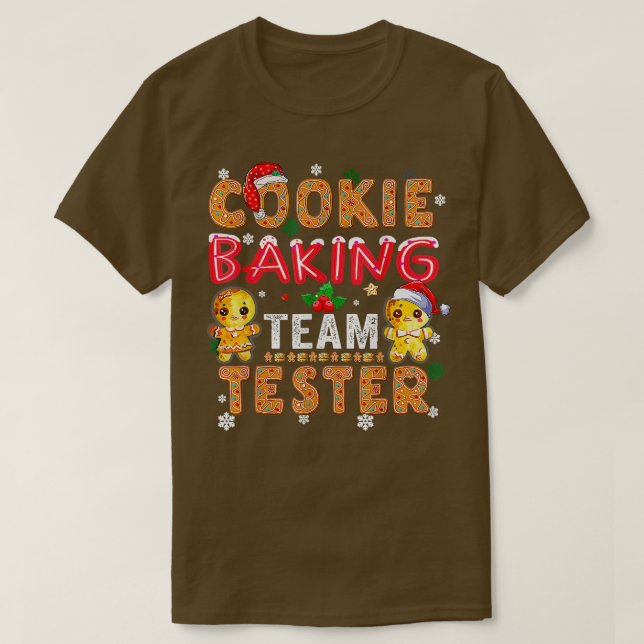 Camiseta El equipo de Cookie Baking Tester Gingerbread Navi (Diseño del anverso)