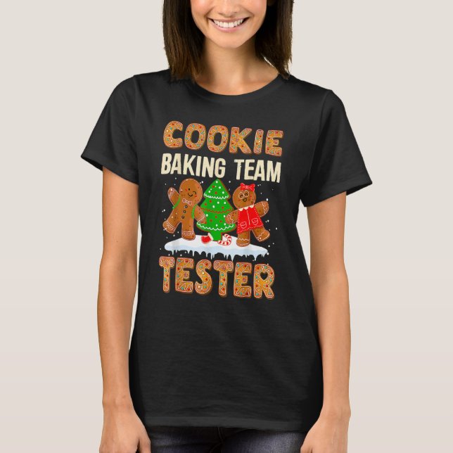 Camiseta El equipo de Cookie Baking Tester Gingerbread Navi (Anverso)