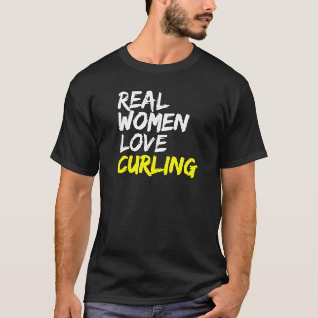 Camiseta El equipo de curling bávaro Las mujeres de verdad  (Anverso)
