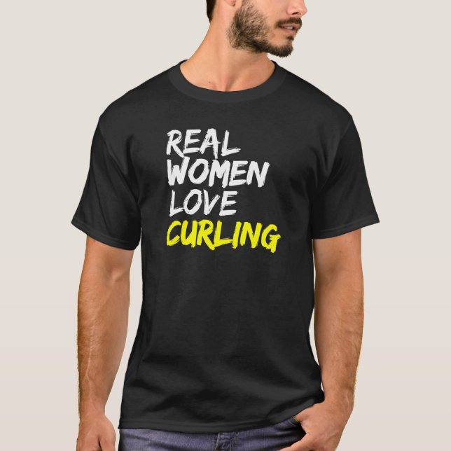 Camiseta El equipo de curling bávaro Las mujeres de verdad  (Anverso)