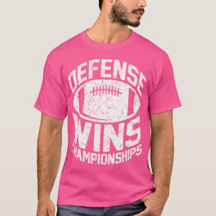Camiseta El equipo de defensa de la defensa gana el Campeon